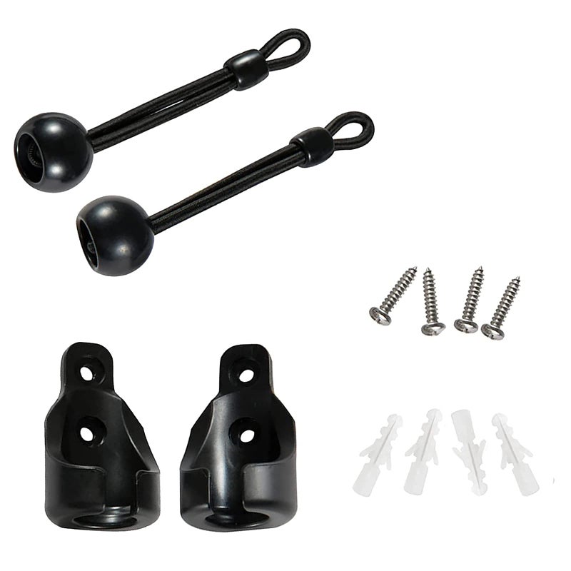 Lihopefe Sun Shading Components Bunge Kit And End Cover Weather Resistant Suitable For Coolaroo Outdoor Roller Blinds Outdoor Blinds And Roller Blinds(Black) - Image 1
