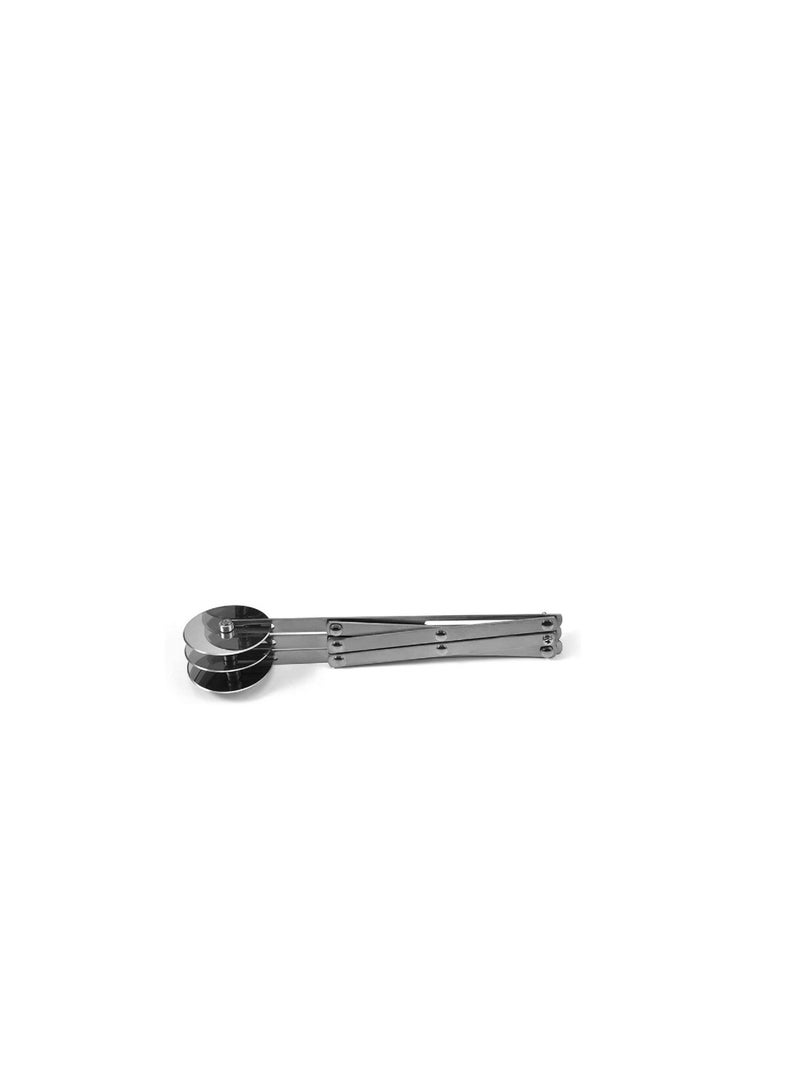 Y&D Stainless Steel 3 Wheels Pizza Cutter Dough Side Pastry Wheel for Kitchen Baking  - Image 1