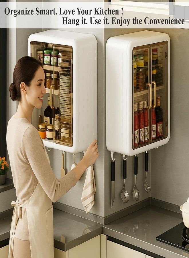 يوكوبيا خزانة حمام YouCopia ببابين - خزانة تخزين جدارية لمستلزمات الحمام، ومنتجات العناية بالبشرة والمكياج | رف وخزانة تنظيم للحمام المنزلي، 3 طبقات - Image 3
