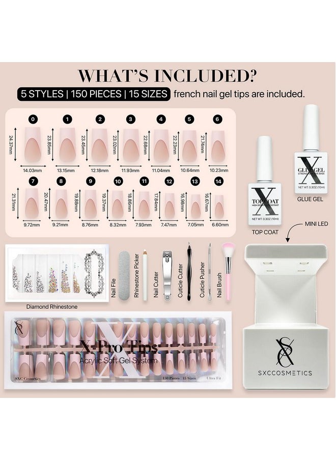 Cosmetics French Tip Press On Nails - Skin Tone Nude And Color Series, Medium Square X-Pro Tips Starter Kit St117Kit - pzsku/ZC611AA6D53D4EEC551C1Z/45/_/1733730174/1e6a43ba-81da-4fcf-90e9-41ba0a800bb9