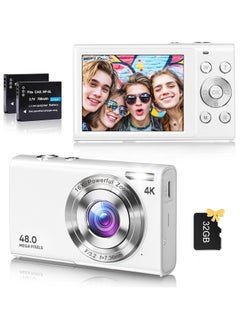 Generic Digital Camera, 4K Vlogging Camera for YouTube Autofocus 48MP UHD Cameras for Photography with Anti-Shake, 16X Digital Zoom Point and Shoot Digital Camera with 32GB Card for Teens Adult Beginner  - Image 1