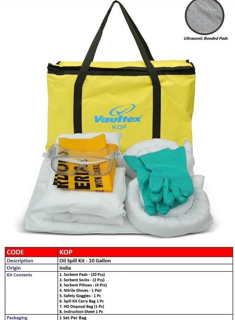 Vaultex Oil Spill Kit-10 Gallon 