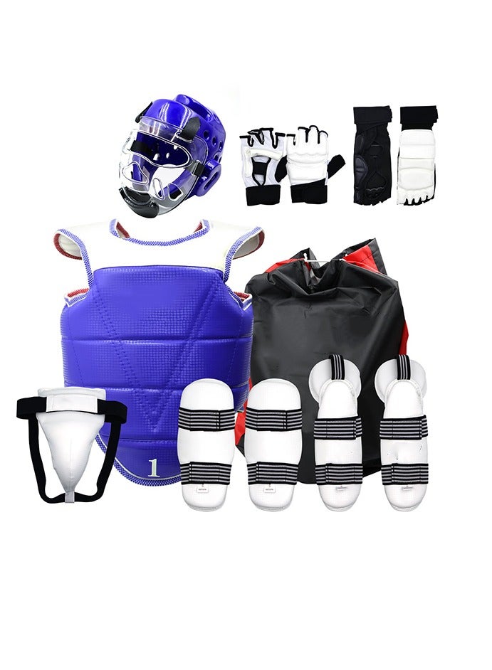 Arabest 13 pcs Taekwondo Sparring Gear Set Ultimate Protective Gear for Taekwondo Karate Trainer Children Youth Adult - Image 1