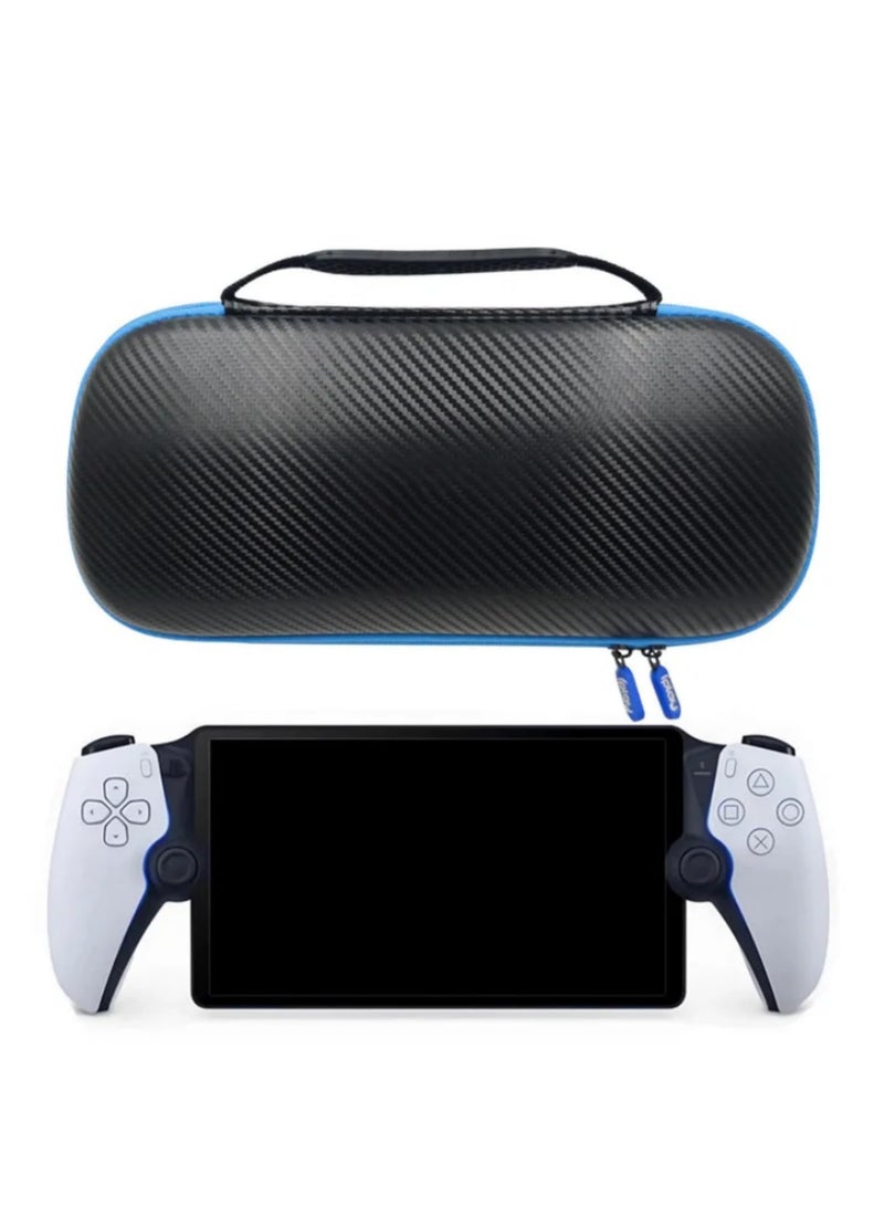 Storage Bag for PlayStation Portal Remote Play Portable Game Console Waterproof Protective Travel Carrying Case with Inner Mesh Pocket, Dual Zippers, and Built-in Strap -(HBP-574)  - Image 2