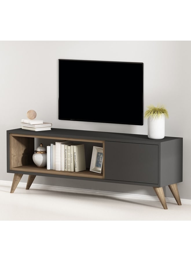 ريترو RA-U56 ترابيزة تلفزيون 123×45×30سم - أسود×بني - Image 3