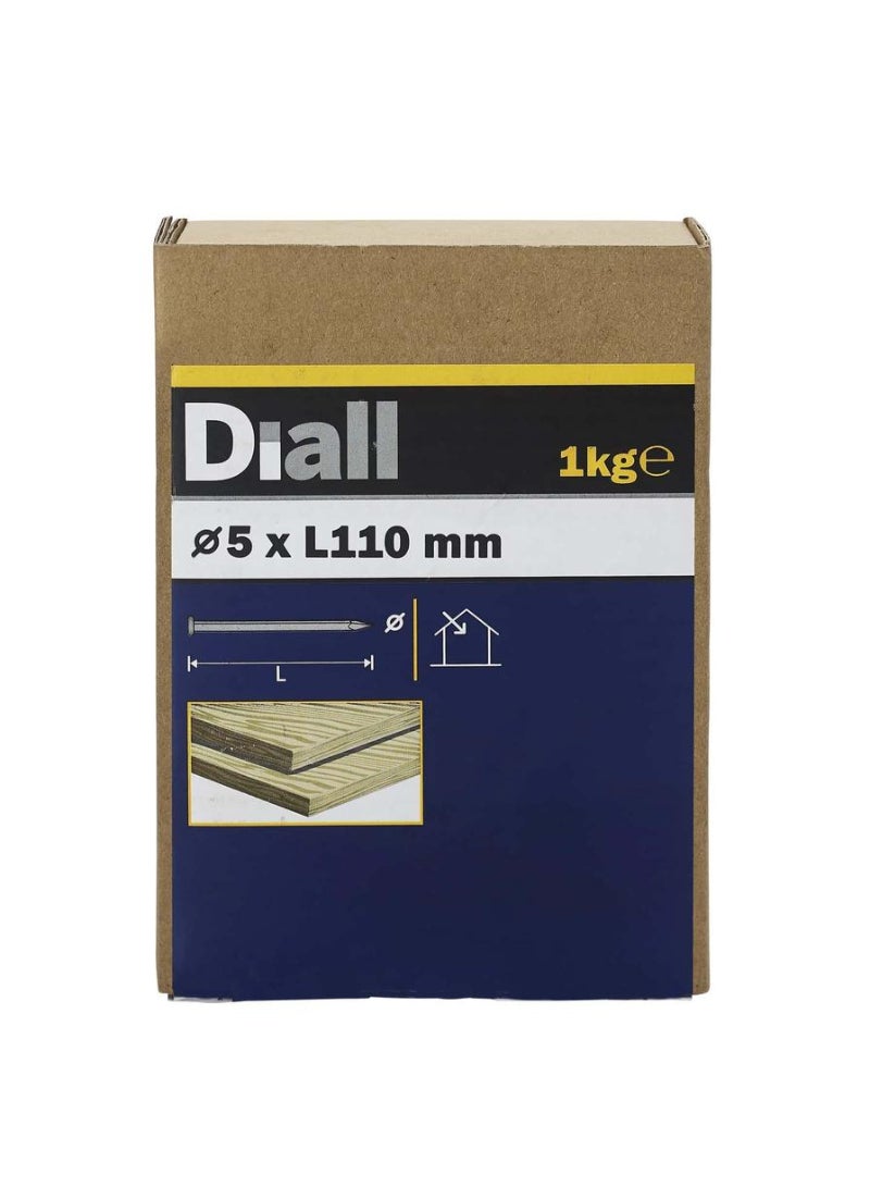 Carbon Steel Round Wire Nail Pack 5 X 110 Mm 1 Kg