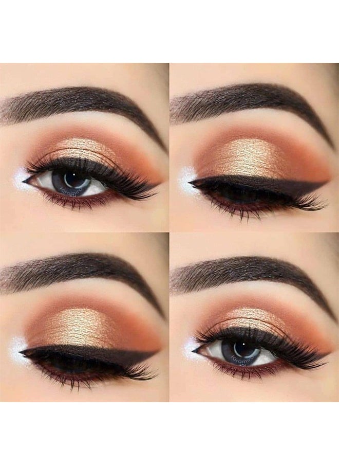 HS - 5 Pairs Fox Eye Lashes Wispy, Cat Eye False Eyelashes With Thick Curls And Multi-Layered Eyelashes To Lengthen 3D Eyelashes, Faux Mink Lashes Pack, Fake Lashes - Image 1