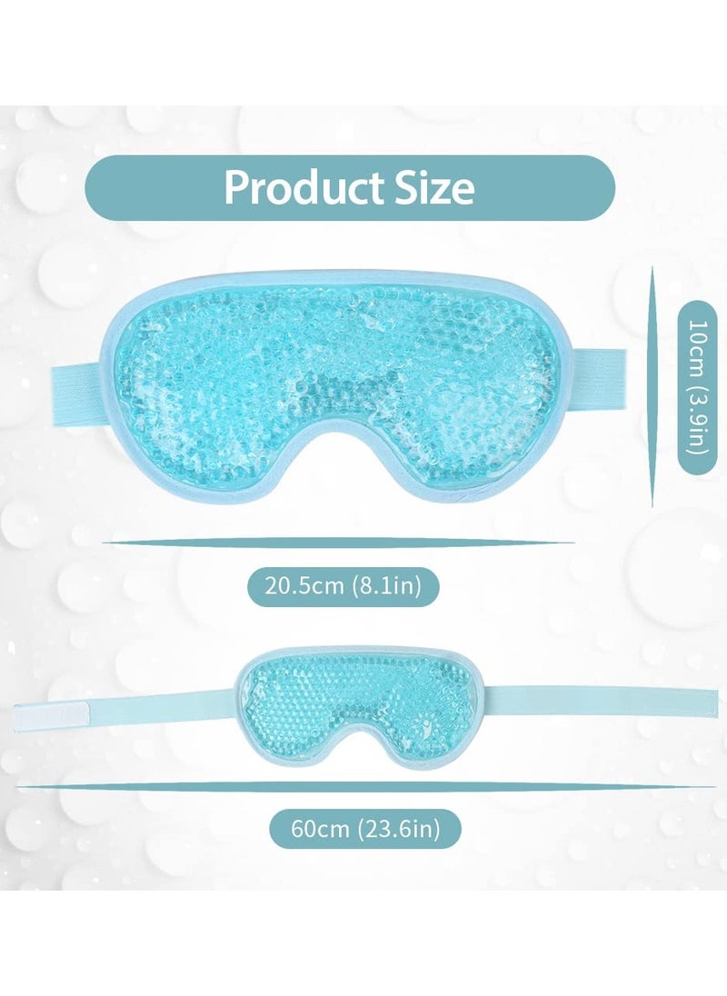 SYOSI - Eye Mask Cooling Reusable Eye Mask with Gel Beads for Hot Cold Therapy, Pain Relief Mask and Eye Pillow for Puffy Eyes Stress Relief, Migraine, Headache and Sinus Pain - Image 1