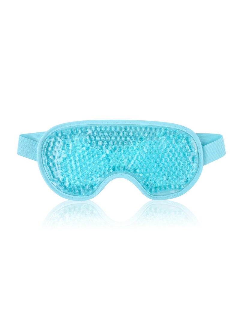 SYOSI - Eye Mask Cooling Reusable Eye Mask with Gel Beads for Hot Cold Therapy, Pain Relief Mask and Eye Pillow for Puffy Eyes Stress Relief, Migraine, Headache and Sinus Pain - Image 1