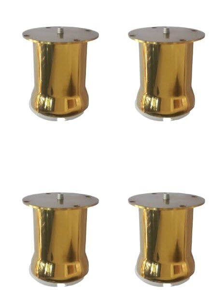 Zohra ZOHRA Hardware Stainless Steel PVD Cylindrical Sofa Legs Furniture Legs Latest Style Coffee Table Legs Sofa Feet Kitchen Table Legs Bathroom Cabinet Cupboard Legs 3 Inch50mm 2 3INCH  - Image 1