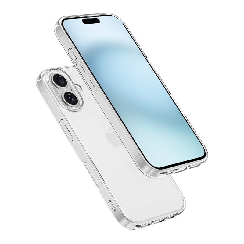 For Apple Iphone16 Transparent Mobile Phone Case 15 Silicone Soft Case 14Pro Anti-Fall Protective Case Tpu Material - Image 4