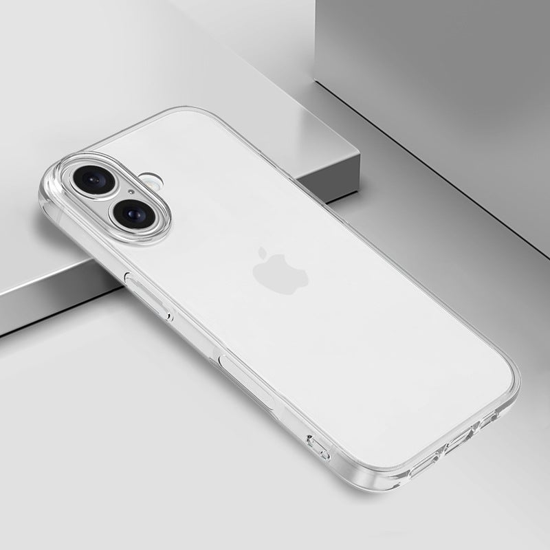 For Apple Iphone16 Transparent Mobile Phone Case 15 Silicone Soft Case 14Pro Anti-Fall Protective Case Tpu Material - Image 3