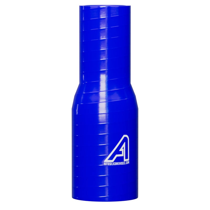 خرطوم سيليكون مستقيم مخفض أزرق 48 مم > 25 مم من AutoSiliconeHoses.com - Image 1