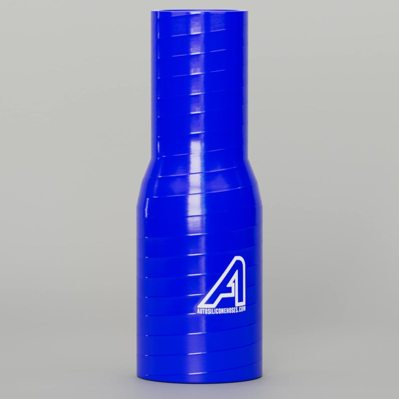 خرطوم سيليكون مستقيم مخفض أزرق 48 مم > 25 مم من AutoSiliconeHoses.com - Image 2