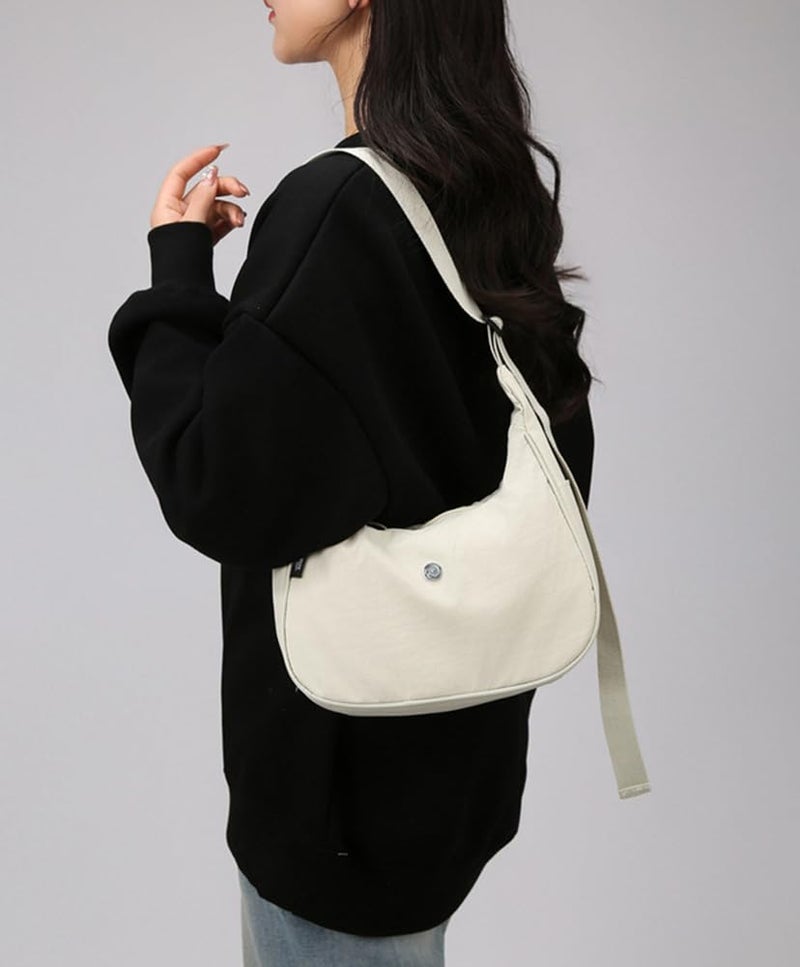 EMGILL Nylon Crossbody Bag for Women Waterproof Dumpling Purse Casual Shoulder Bag Trendy Hobo Handbag 2025 Lightweight Tote - Image 3