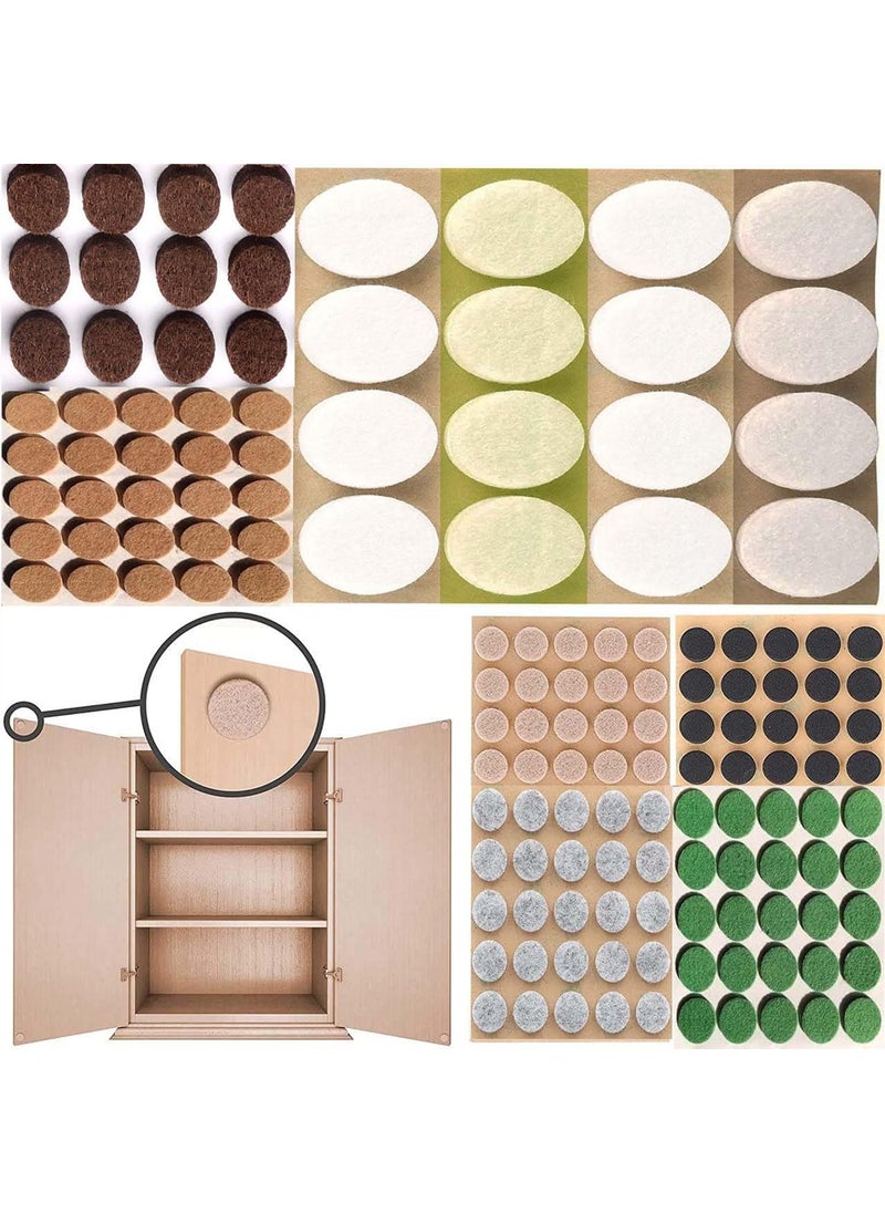 DIY Crafts - DIY Crafts 100 Pcs, Cabinet Door Bumpers DIY-Protector Small Felt Pads 1" INCH Ideal Brown Felt Bumpers Self-Adhesive Thick Felt Dots Bumper Pads to Protect Glass Other Surfaces! (100, 25mm, Camel) - Image 1