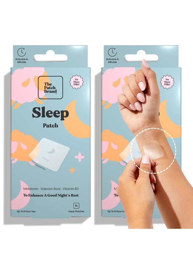 The Patch Brand Sleep Patches | Support Restful Sleep with Melatonin, Valerian Root & B6 | All Natural Vitamins & Mineral Patch Plant Based and Cruelty Free Water Resistant Patches That Last All Night - Image 1