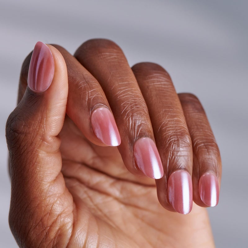 Impress KISS imPRESS No Glue Mani Press On Nails, ColorFX, 'Boundless', Pink, Short Size, Oval Shape, Includes 30 Nails, Prep Pad, Instructions Sheet, 1 Manicure Stick, 1 Mini File - Image 2