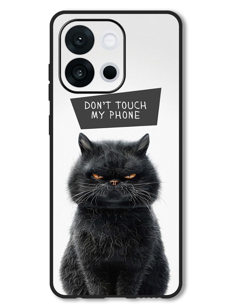 Theodor Case Compatible with OnePlus 13T 6.32 Inch Protection Shockproof Bumper Cover Dont Touch My Phone Cat - Image 1