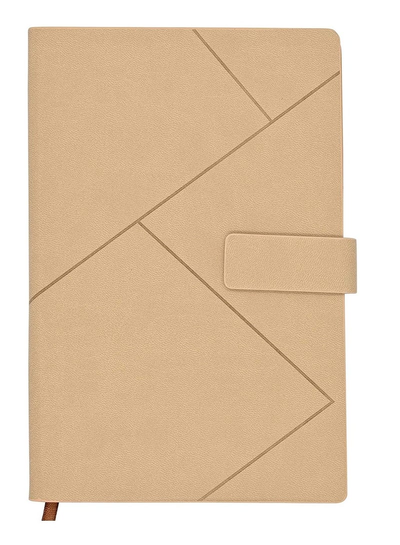 Excefore A5 Journal Notebook PU Leather Hardcover Diary Lined with Pocket & Pen Holder, Classic Square Magnetic Buckle, Gift for Women Girls - Image 1