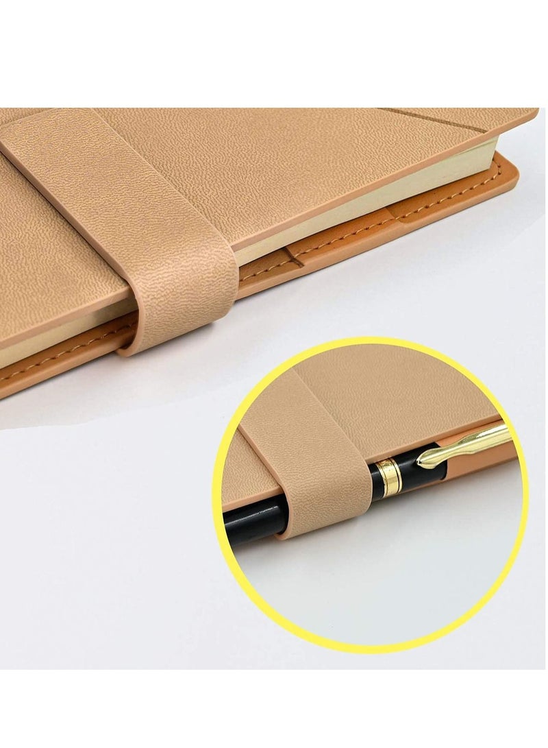 Excefore A5 Journal Notebook PU Leather Hardcover Diary Lined with Pocket & Pen Holder, Classic Square Magnetic Buckle, Gift for Women Girls - Image 3