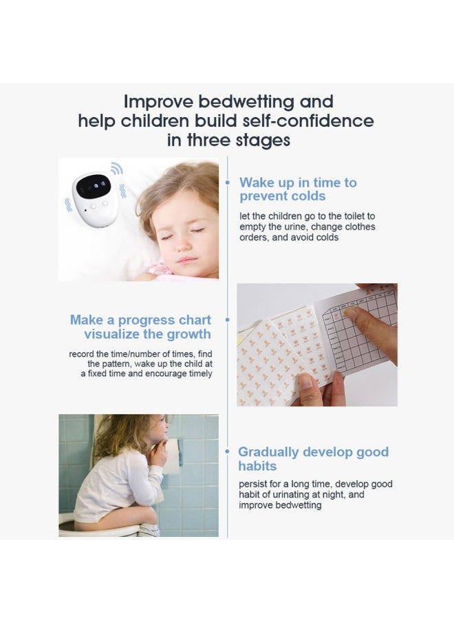 Generic - Wireless Bedwetting Alarm, Rechargeable Clinically Proven Potty Training Device with Sound and Vibration, Bed-wetting Enuresis Sensor with 3 Reminder Modes for Kids,Elderly - Image 1