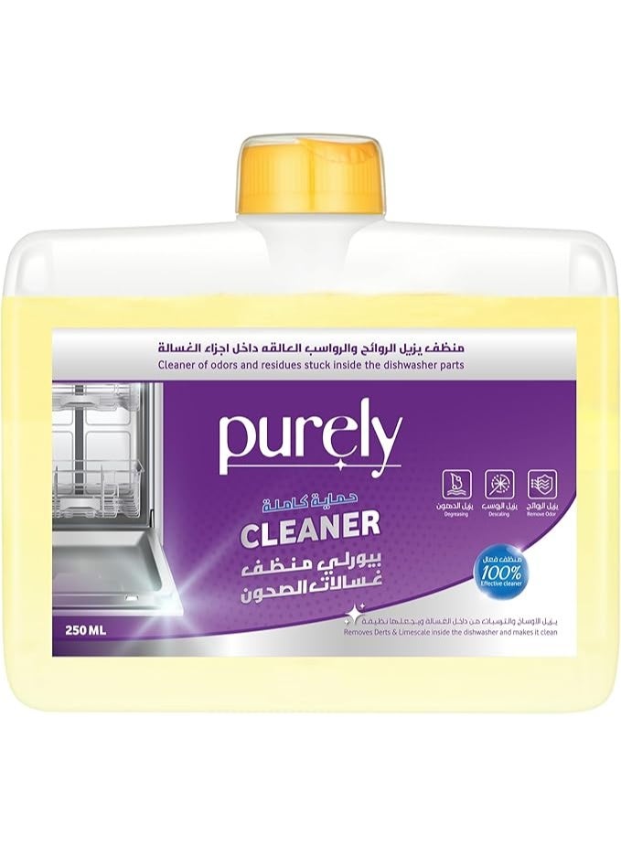 Purely All In One Dishwasher Cleaner Hygiene Protect, Deep Cleaning Formula, Removes Grease & Limescale, Eliminates Odors, Machine Care for Dishwashers, Fresh Scent Maintenance Cleaner - Image 1