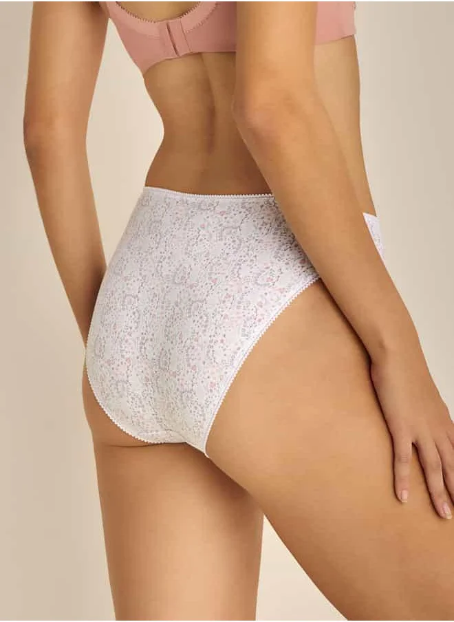 FAV Set of 5 - Assorted Bikini Briefs with Lace Trim