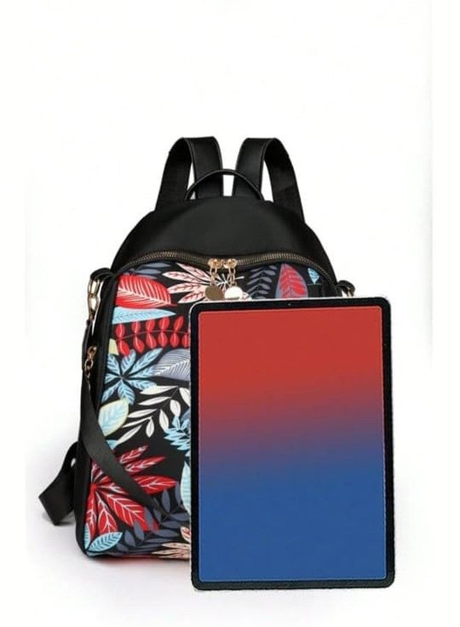 JAISOM Printed Waterproof Backpack For Girls | Multi Pocket College Bag For Women | Stylish Anti‑Theft Water‑Resistant Daypack With Adjustable Straps | Lightweight 15L Travel Casual Shoulder Bag - Image 3
