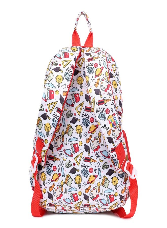 Ligo 14 Inch Fariy School backpack Bags for Boys & Girls | Suitable for Nursery to UKG Kids (Red) - Image 3