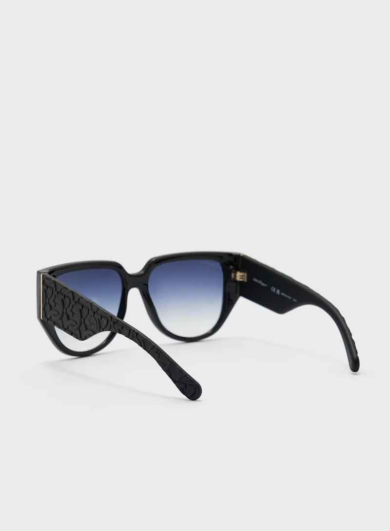 FERRAGAMO Tea Cup Oversized Sunglasses