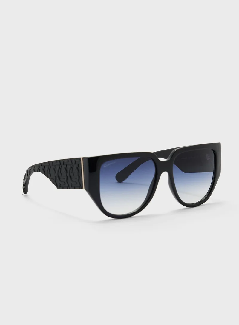 FERRAGAMO Tea Cup Oversized Sunglasses