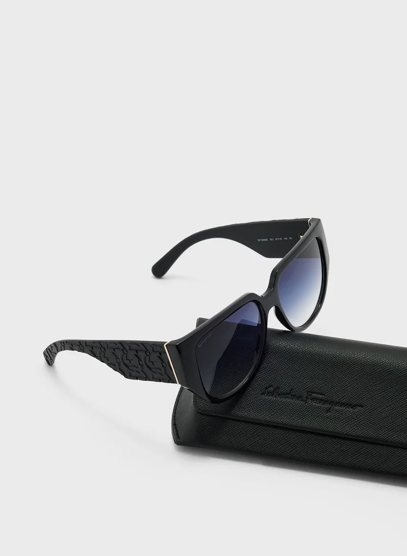 FERRAGAMO Tea Cup Oversized Sunglasses