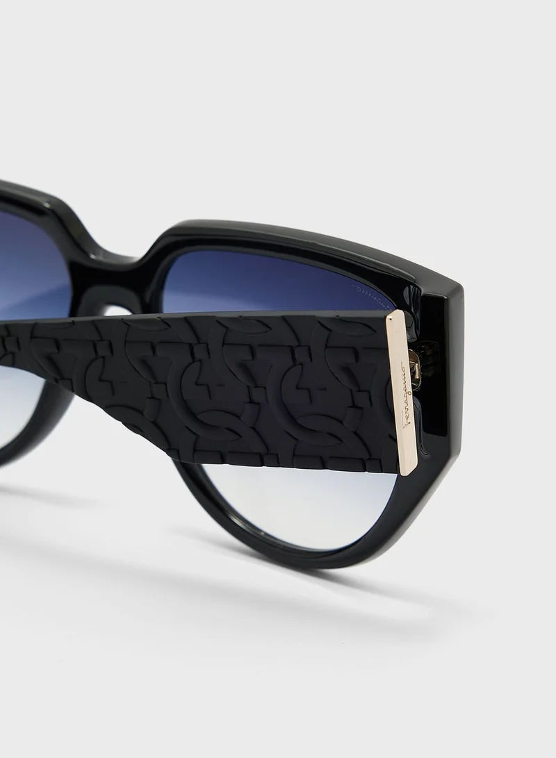 FERRAGAMO Tea Cup Oversized Sunglasses