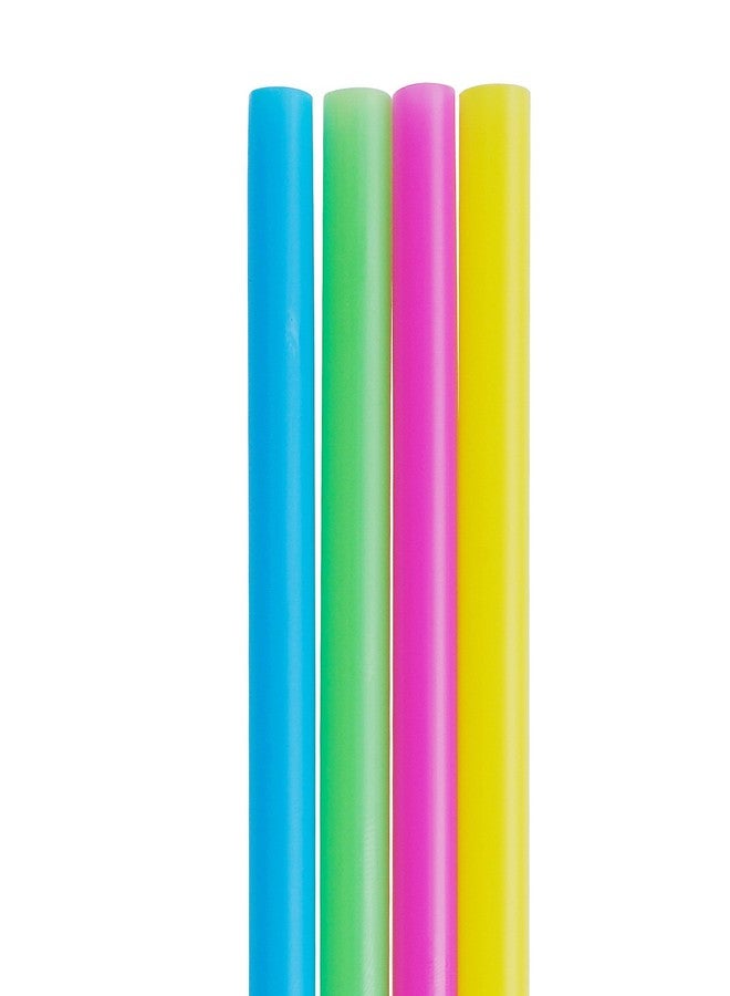 ALINK 100 Extra Large Plastic Bubble Tea Smoothie Straws, 1/2" Wide X 8 1/2" Long Boba Straws - Image 2
