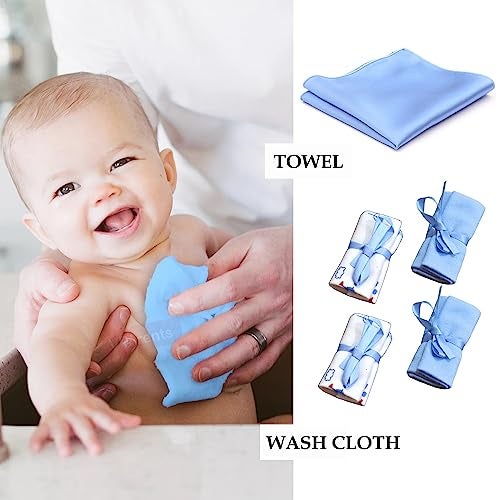 Vparents Bitsy New Born Baby Gift Set (Blue, Pack of 8) - Image 4
