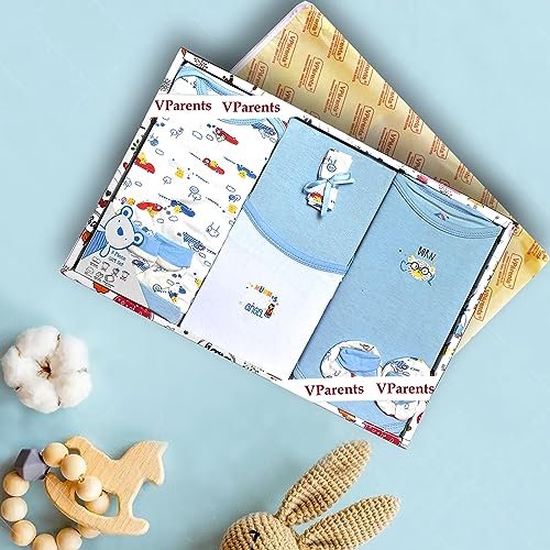 Vparents Bitsy New Born Baby Gift Set (Blue, Pack of 8) - Image 2