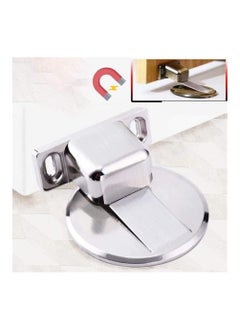 KARTUNBOX KARTUNBOX Magnetic Door Stopper Magnets Door Stops Catch Floor Door Holder with Self Adhesive and Screw Mount Door Magnet Stopper Morden Design Heavy Duty Steel Door Stop for Home Office  - Image 2