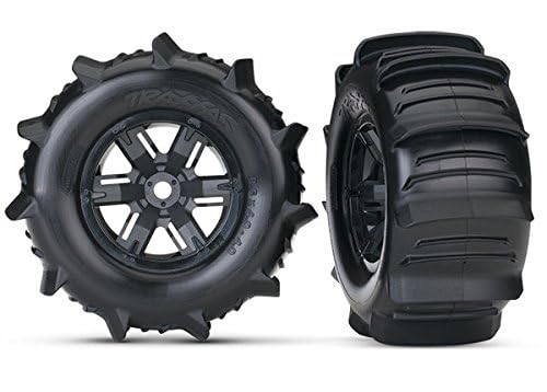 TRAXXAS إطارات وعجلات تراكساس 7773 إكس-ماكس مزودة مسبقًا بالغراء ومركبة (زوج) - Image 3