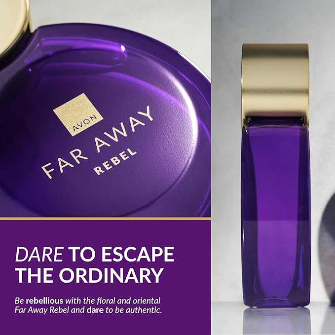 Avon Far Away Rebel Eau de Parfum 50ml Floral and Oriental Scent Long Lasting Scent Perfect for Any Occasion Cruelty Free - Image 2