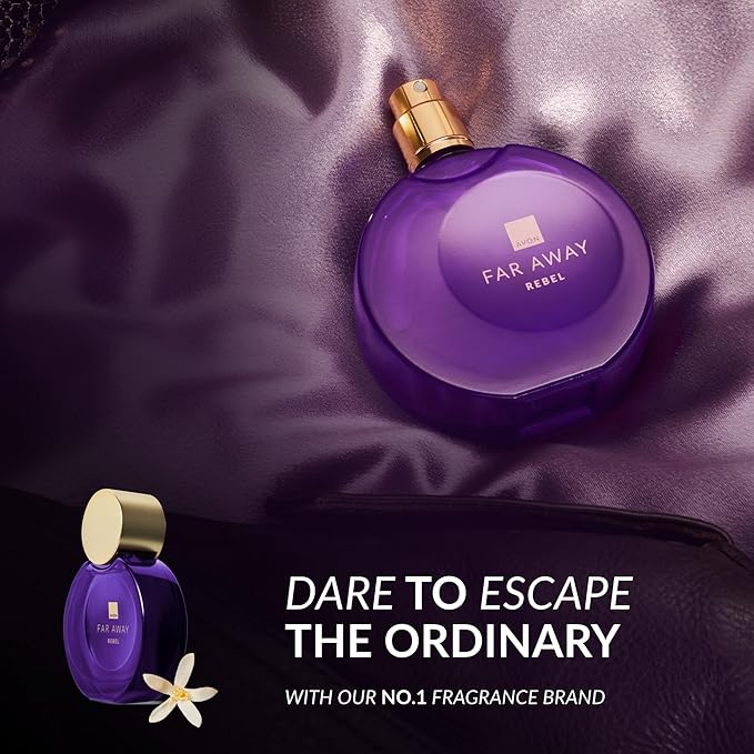 Avon Far Away Rebel Eau de Parfum 50ml Floral and Oriental Scent Long Lasting Scent Perfect for Any Occasion Cruelty Free - Image 5