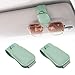 Yuoyar 2 Packs Magnetic Sunglass Holder for Car Visor Green - Image 2