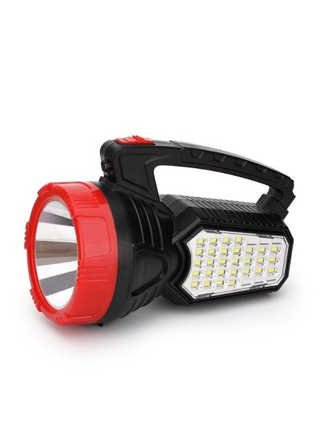 WEIDASI Rechargeable High-Power LED Searchlight - 2-in-1 Handheld Spotlight & Emergency Lamp with 24 SMD Side Light, Long Range Beam, and Portable Carry Handle for Camping, Outdoor Security, and Home Power Outages - Image 1
