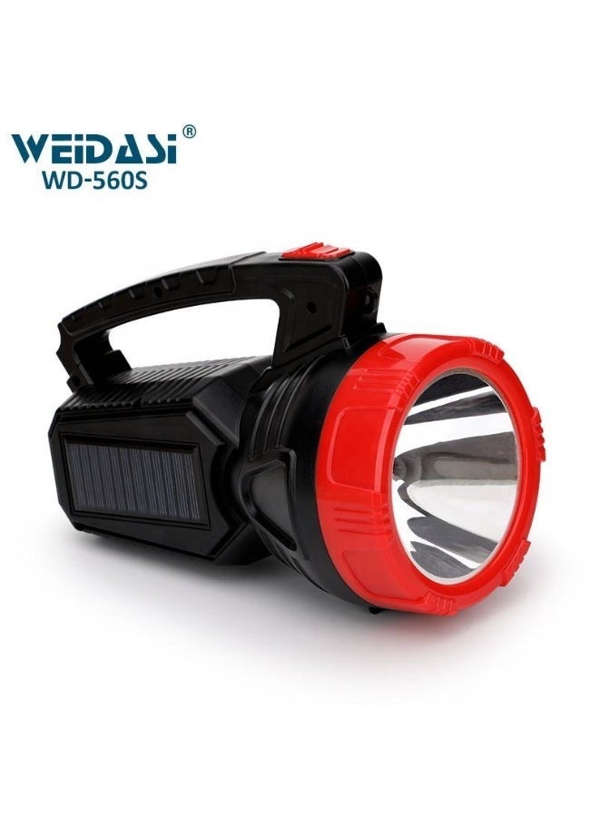 WEIDASI Rechargeable High-Power LED Searchlight - 2-in-1 Handheld Spotlight & Emergency Lamp with 24 SMD Side Light, Long Range Beam, and Portable Carry Handle for Camping, Outdoor Security, and Home Power Outages - Image 2