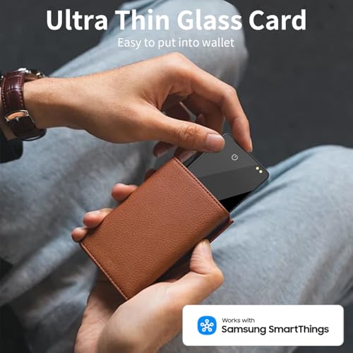 MICFLIP Wallet Tracker Card (Samsung Only),Rechargeable Bluetooth Smart Wallet Tracker,0.08in Ultra-Thin Glass Samsung Tracker Tags for Wallets,Passports & Luggage,IP67 Waterproof（1 Pack） - Image 2