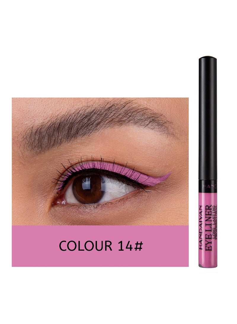 Handaiyan Waterproof Eyeliner color Liquid Liner UV Finish Professional Makeup Long Lasting Quick Smudge Proof Hyper Drying Resistant Stay All Day Waterline Winged Instant Result  - Image 2