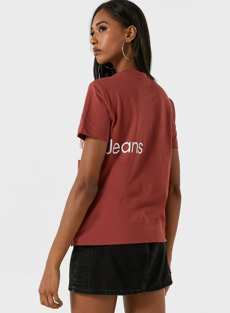 Calvin Klein Jeans Crew Neck Colorblock T-Shirt