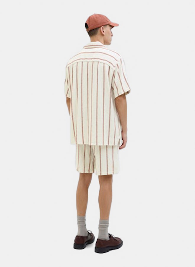 JACK & JONES JACK & JONES Mens Coba Stripe Resort Shirt  - Image 5