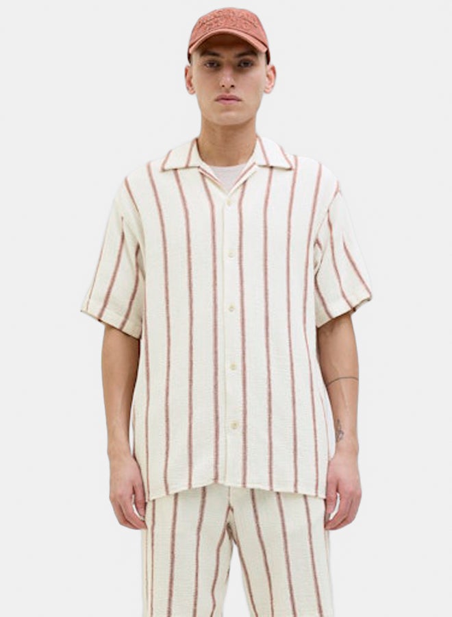 JACK & JONES JACK & JONES Mens Coba Stripe Resort Shirt  - Image 3