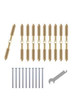 Y&D 10-Piece Box Screw Support Bar Kit, Model 86 Repairer, Switch Socket Bar, Wall Mount Repair Electrical Accessory Tool (Gold)  - Image 1